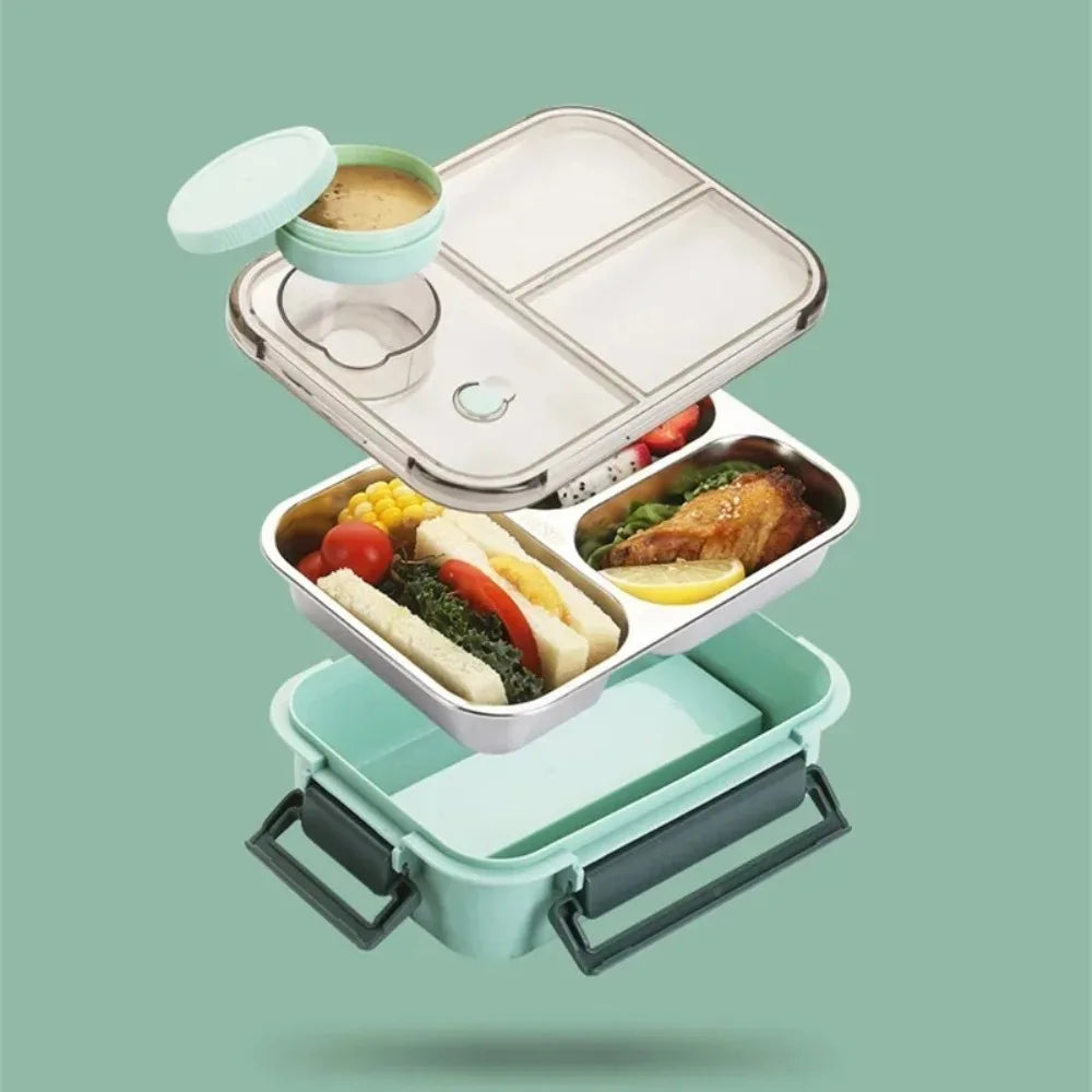 Stainless Steel Insulated Bento Lunch Box – Kids & Adults