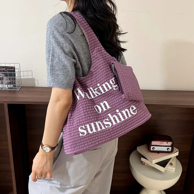 Nixie Canvas Tote Bag – Lightweight Women's Shoulder Bag