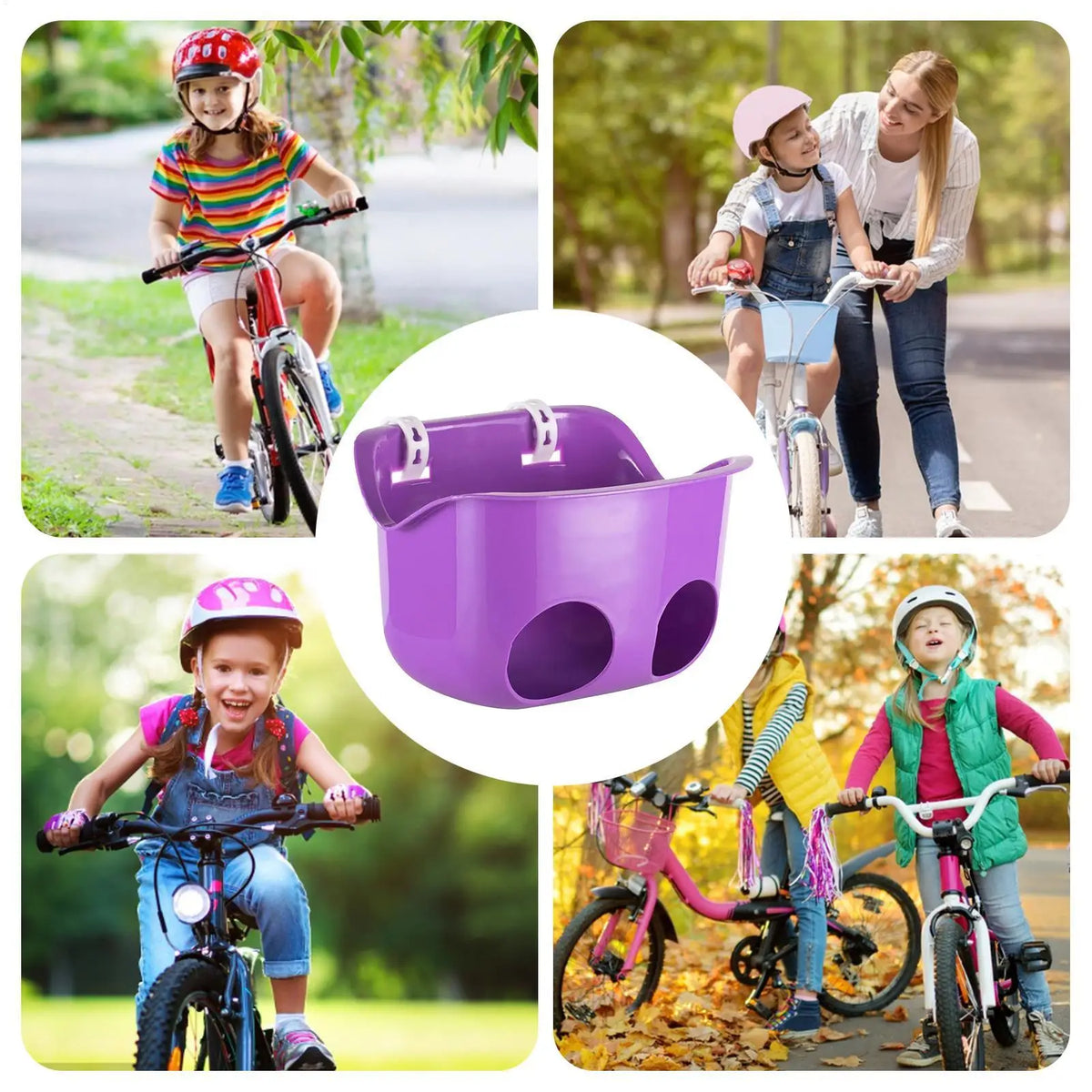 Doll Bicycle Seat Basket for Balance Bikes & Tricycles