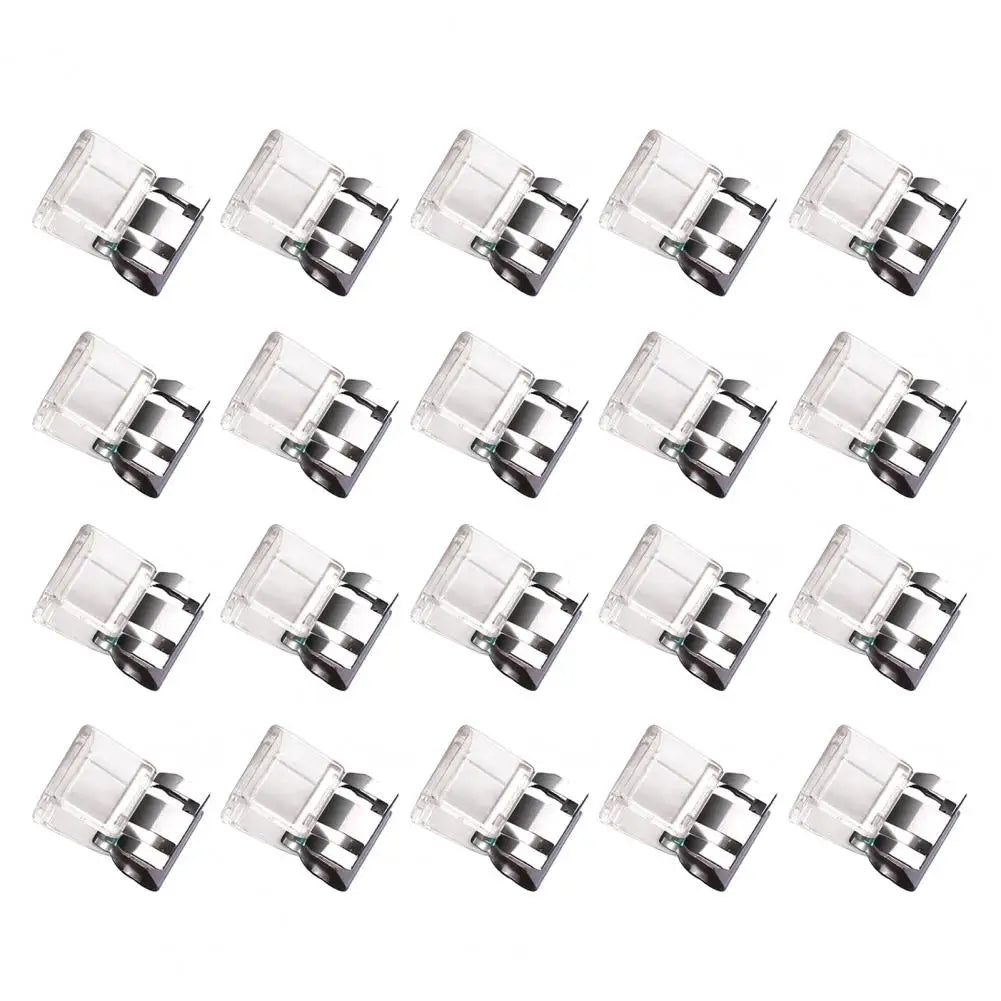 Transparent Push Clips with Storage Case | 20 or 40 Pcs