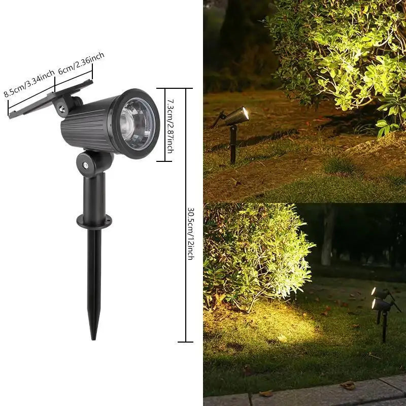 Solar Garden Spotlight RGB IP65 Waterproof Adjustable Outdoor Light