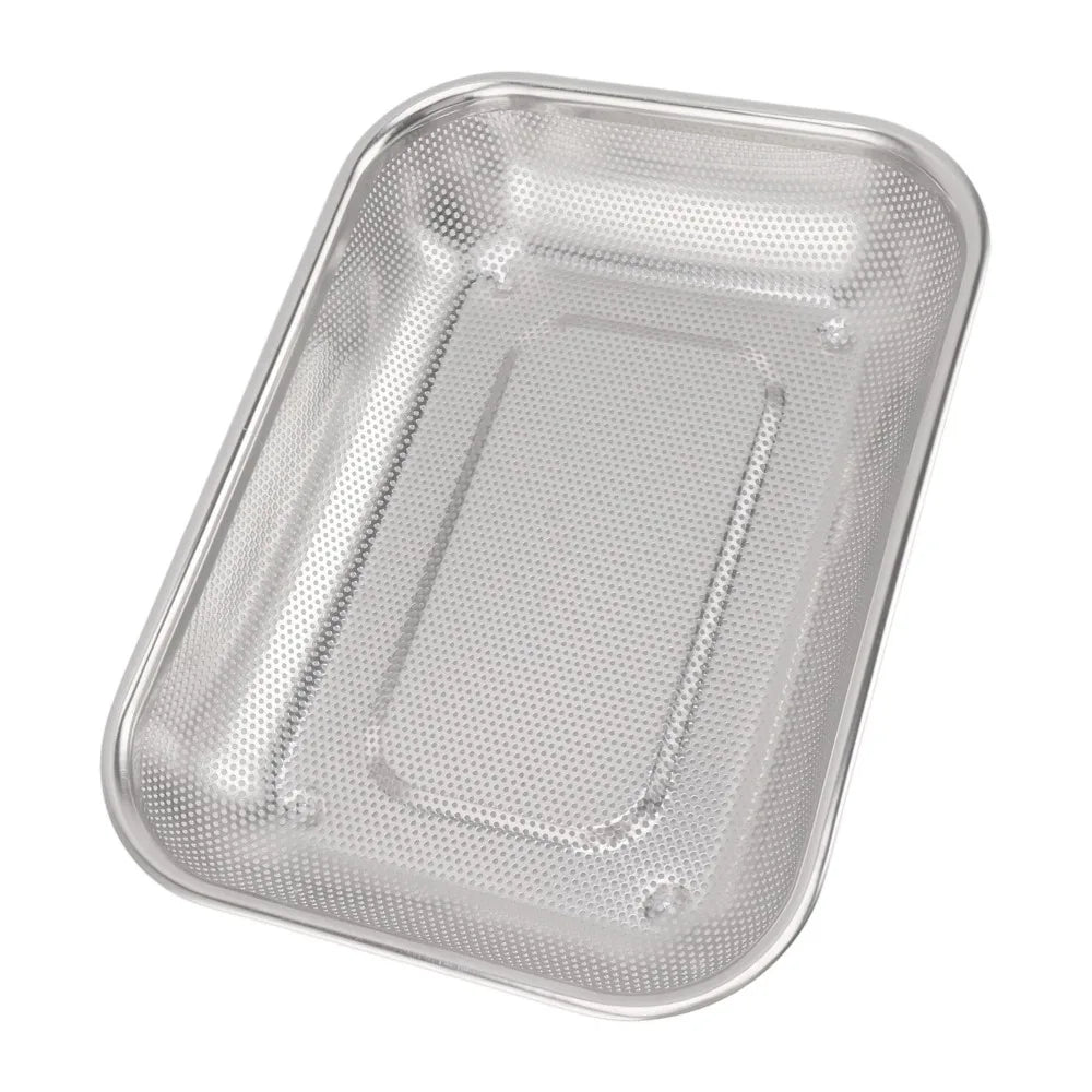 Stainless Steel Rectangular Strainer Basket | Fine Mesh Colander