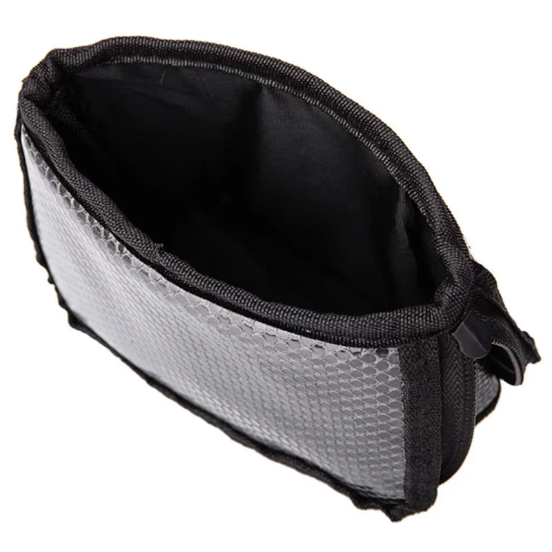 Foldable Stand-Up Makeup Brush Holder & Cosmetic Bag