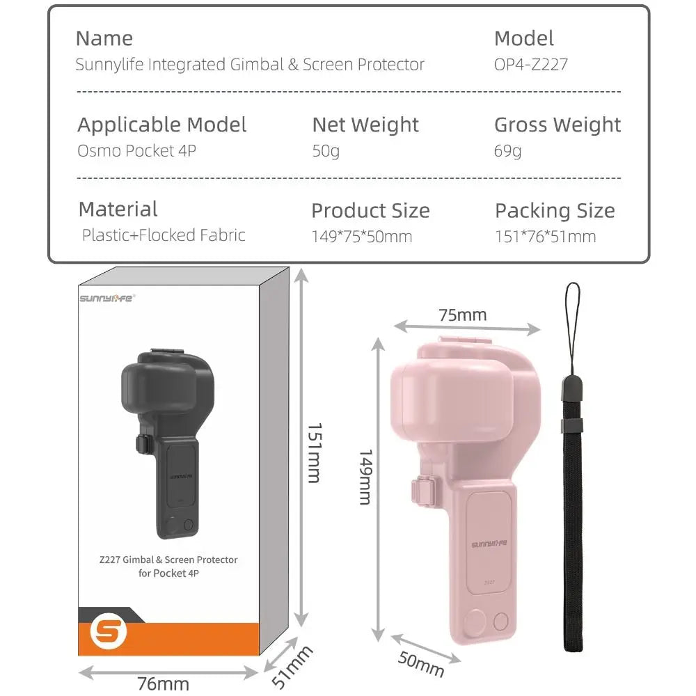 DJI Osmo Pocket 4P Gimbal Protective Case Flip Cover