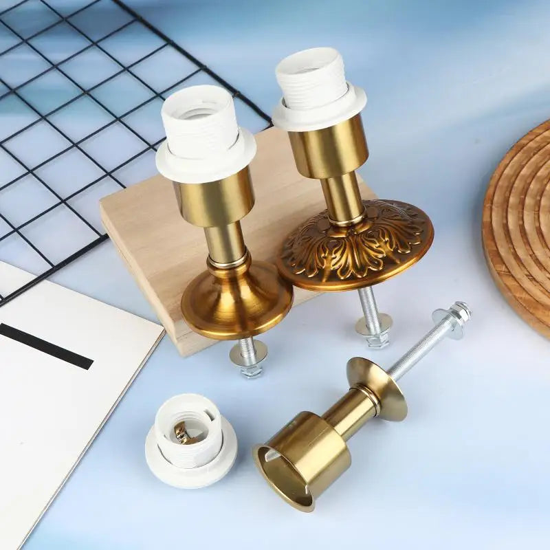 E27 Metal Iron Desk Lamp Holder Fixed Base – DIY Lighting