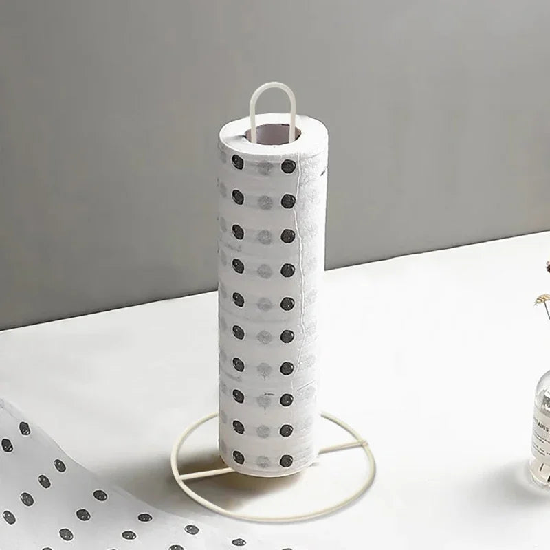 Stainless Steel Tissue Holder – Vertical Roll Paper Storage Rack
