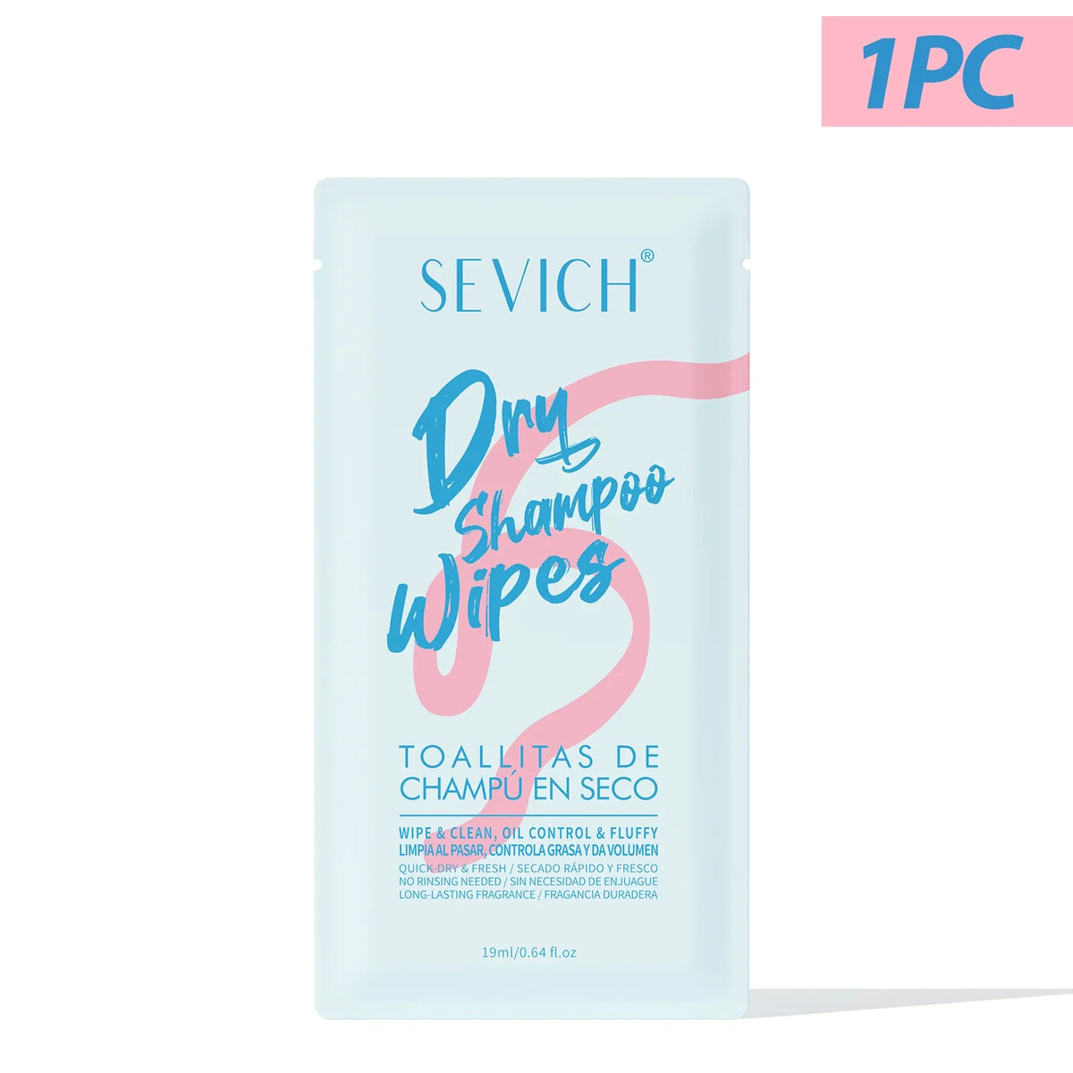 Sevich Dry Shampoo Wipes – No-Rinse Oil Control 4 Pack