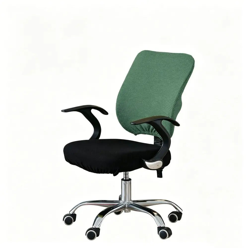 Elastic Waffle Texture Office Chair Back Cover – Breathable