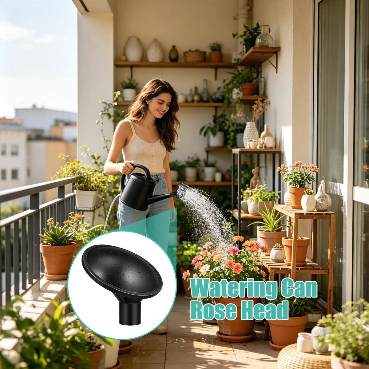 Watering Can Rose Head – Replaceable Plastic Sprayer Nozzle