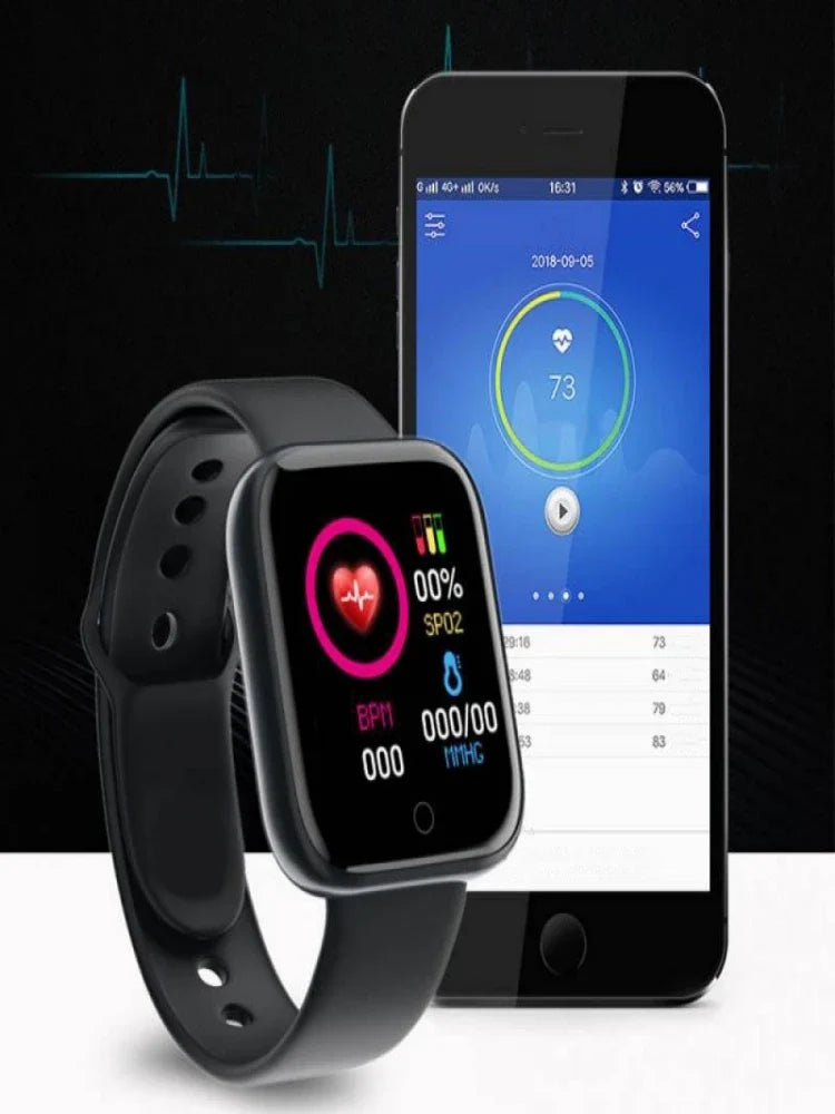 Smart Watch Fitness Tracker – Bluetooth Music & Heart Rate Monitor