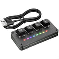 USB-C 4-Button Productivity Keypad with Light Bar | Dictation