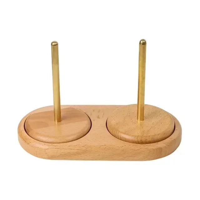 Beech Wood Rotating Yarn Holder Stand – Knitting Spool Tool