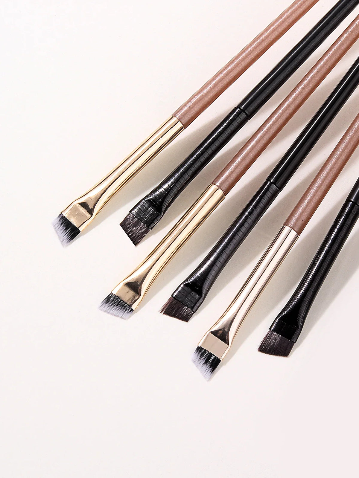 Ultra Thin Blade Eyeliner & Eyebrow Brush Set – 6 Pcs