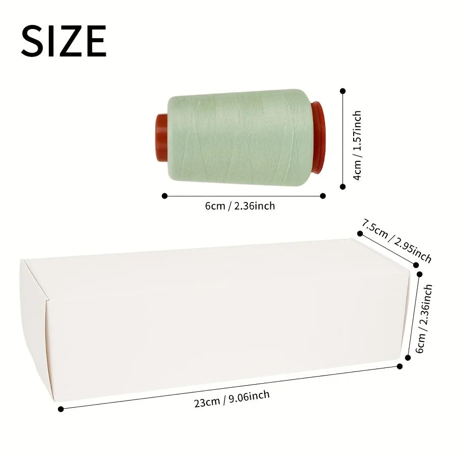 12 Pcs 800Yd Vibrant Polyester Sewing Thread Spools Kit