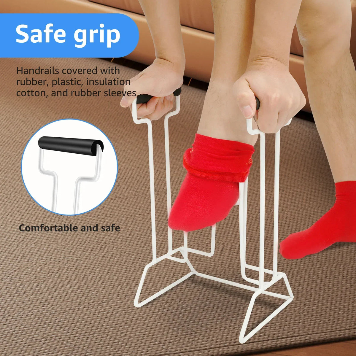 Large Stocking Donning Aid Tool – Easy Sock Helper for Seniors