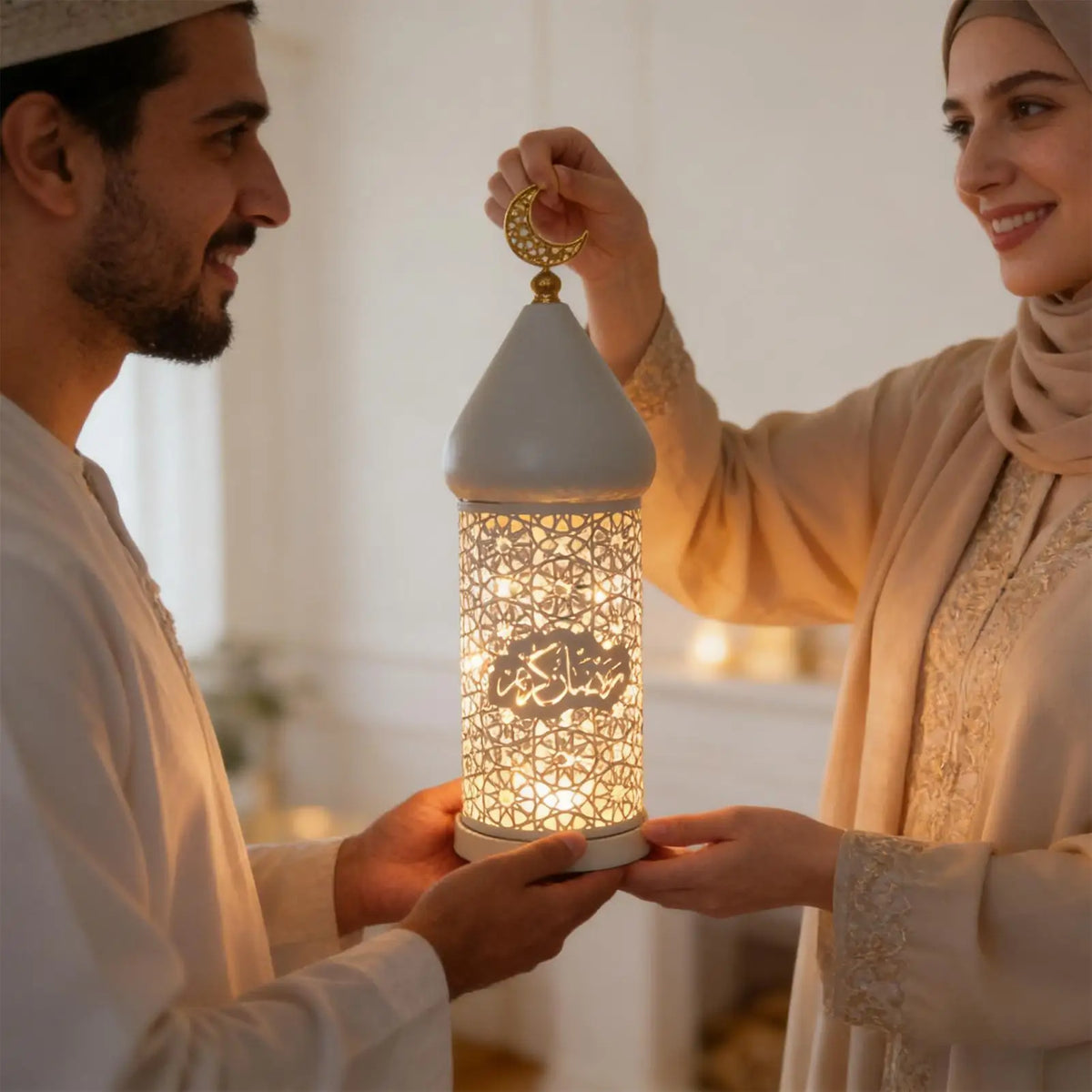 Metal Hollow Lantern Candle Holder – Middle Eastern Home Decor