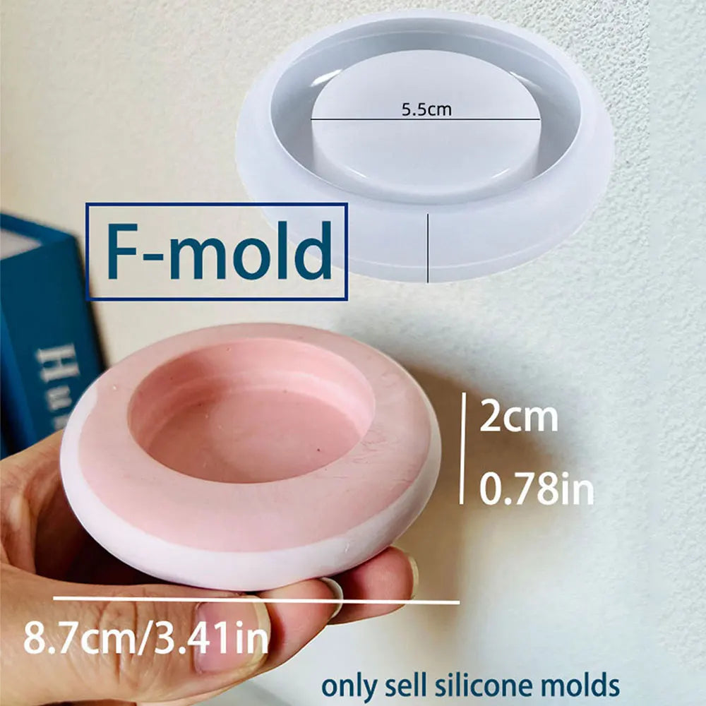 Striped Candle Holder Silicone Mold – DIY Concrete & Plaster