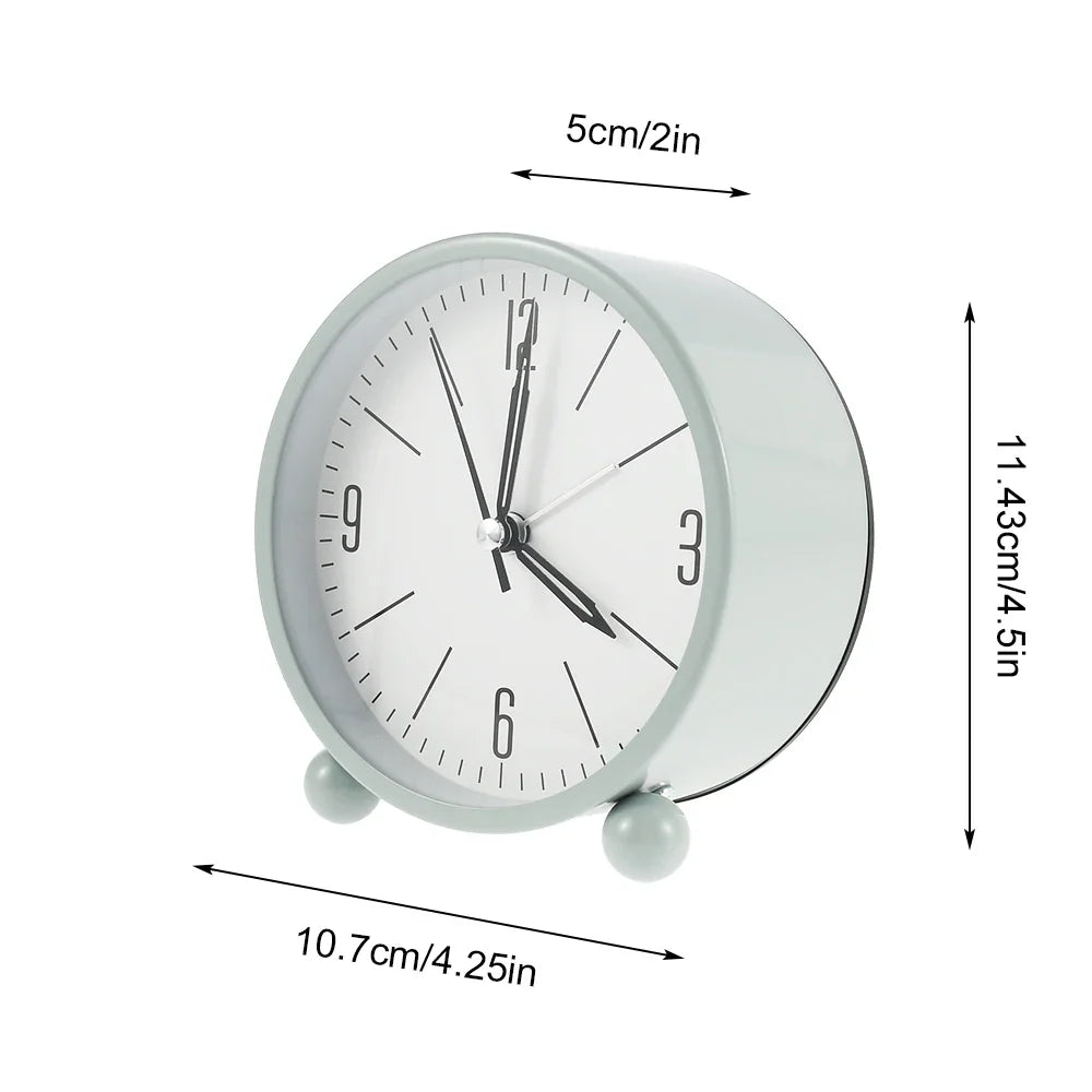 Nixie Silent Sweep Analogue Alarm Clock with Night Light