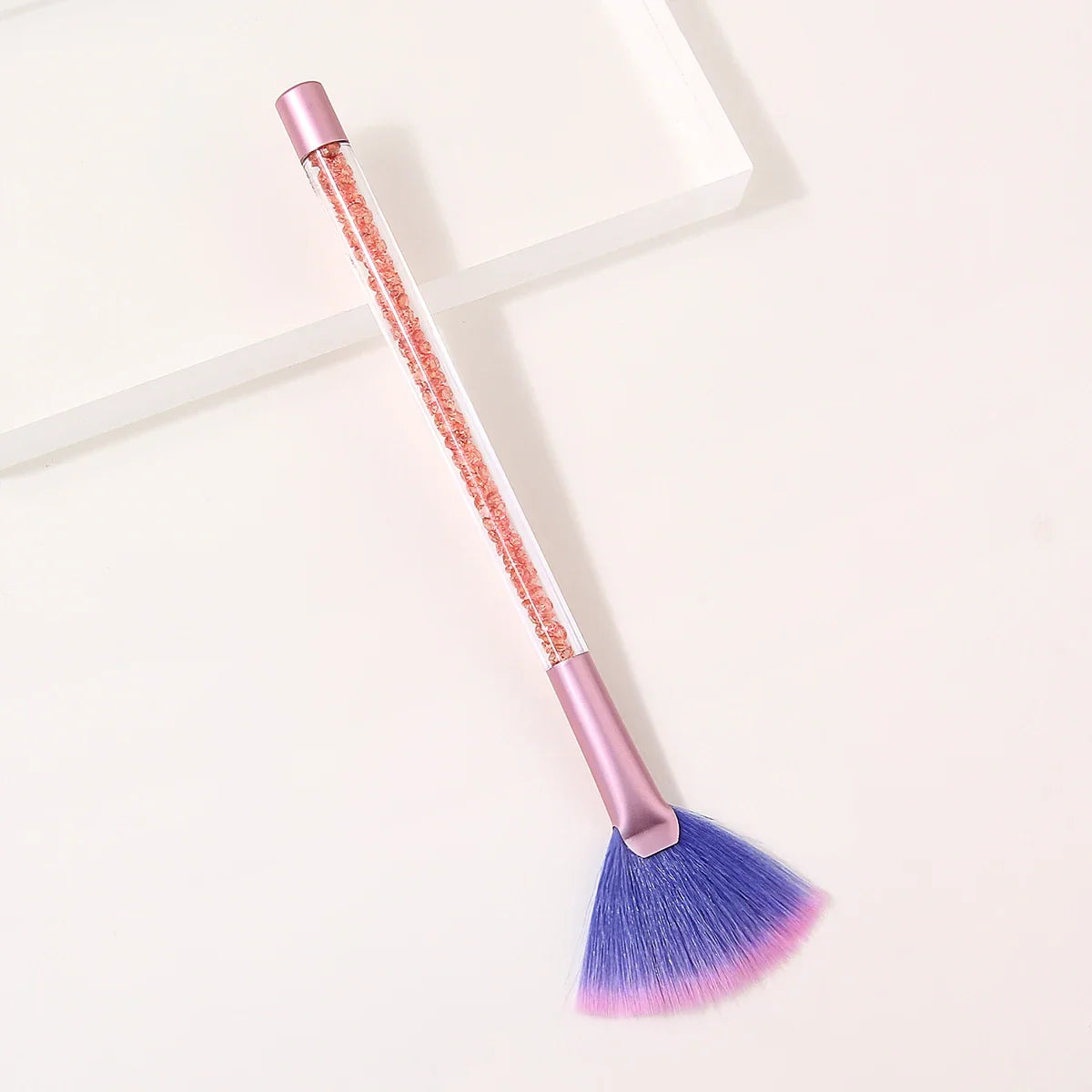 Soft Face Mask Applicator Brush – Fan & Flat Head Tool