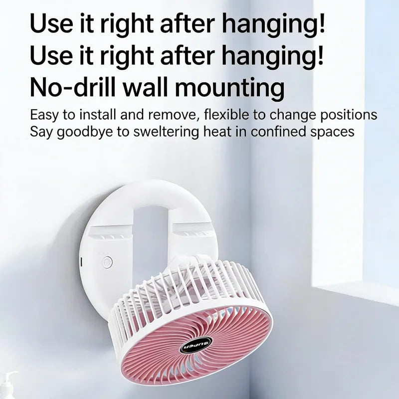 USB Rechargeable Telescopic Folding Mini Desktop Fan – Silent