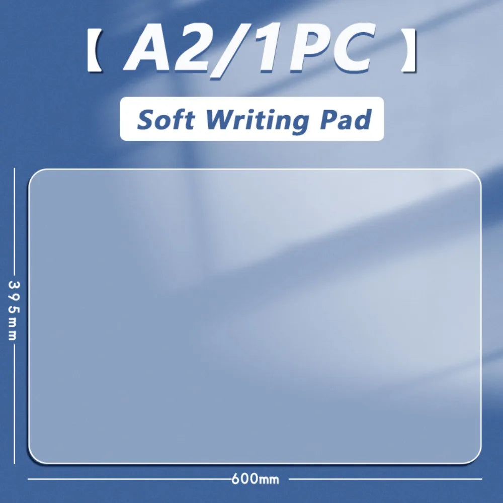 Transparent PP Desk Mat – Waterproof Writing Pad A2 A3 A4 A5
