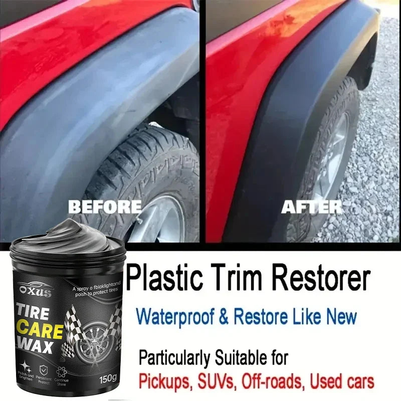 150g Tire Shine Retread Wax – Durable Gloss & Blackening Wax