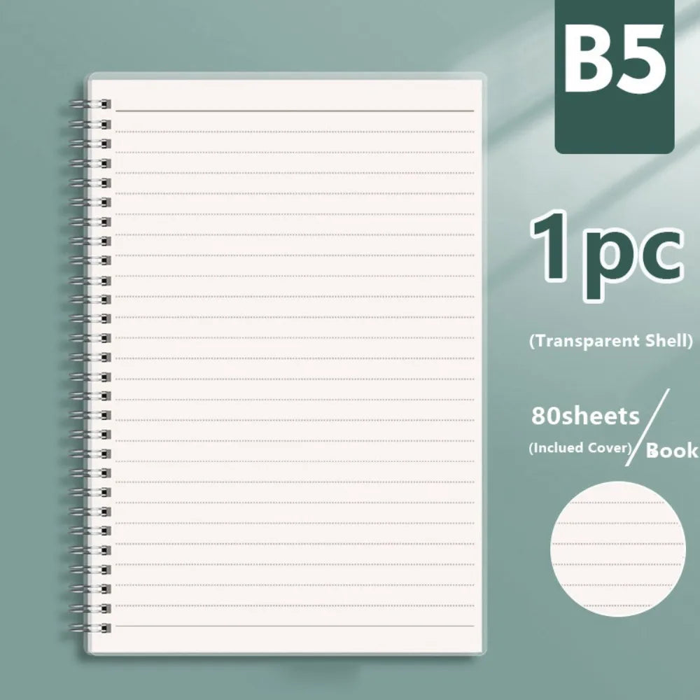 Spiral Coil Notebook A4 A5 A6 B5 – Grid, Blank & Lined