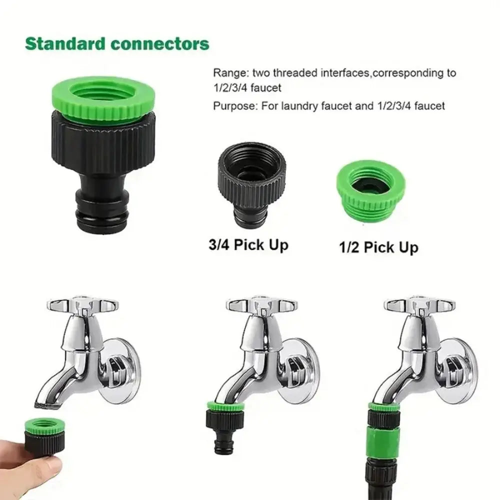 Expandable Garden Hose 25–125FT | 7-Pattern Spray Nozzle