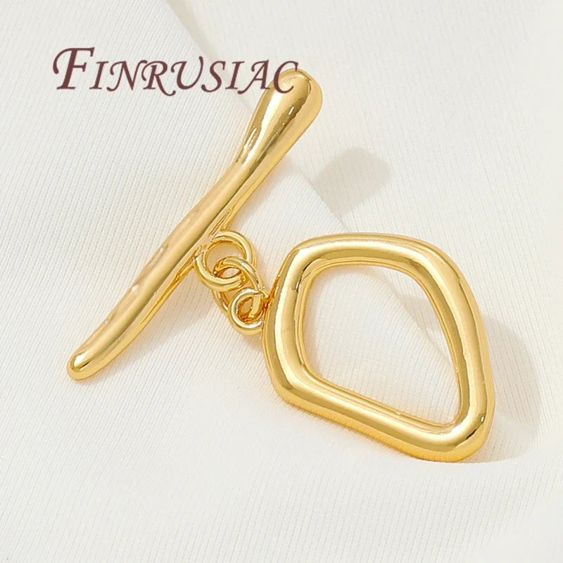 18K Gold Plated Toggle Clasps – Brass OT Jewelry Connectors