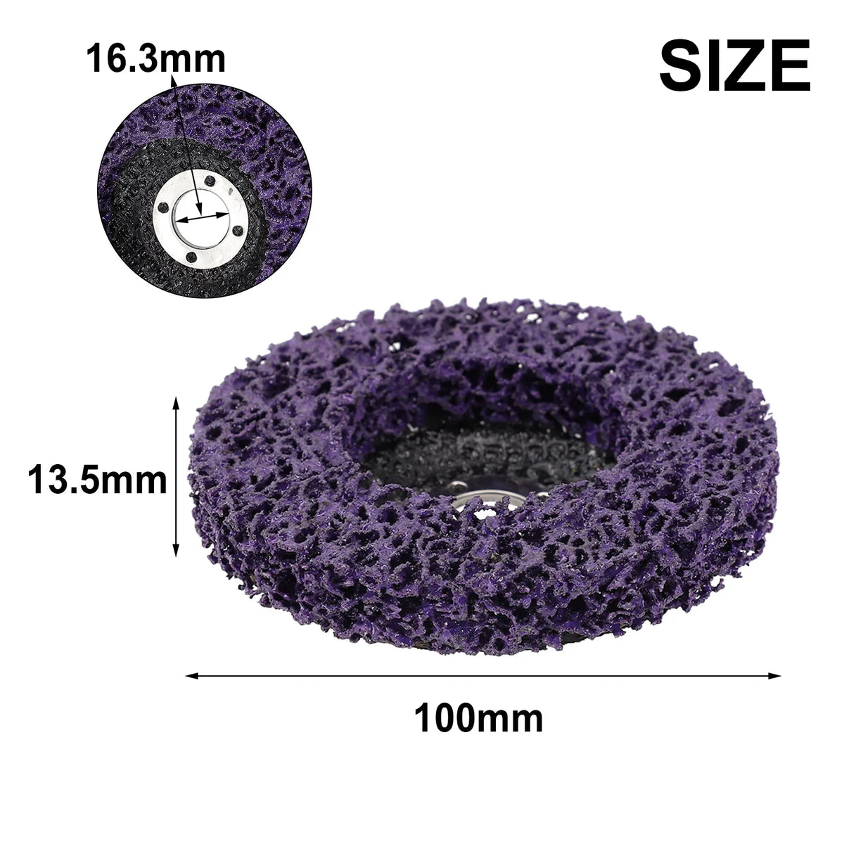 100mm Poly Strip Disc for Angle Grinder – Paint & Rust Removal