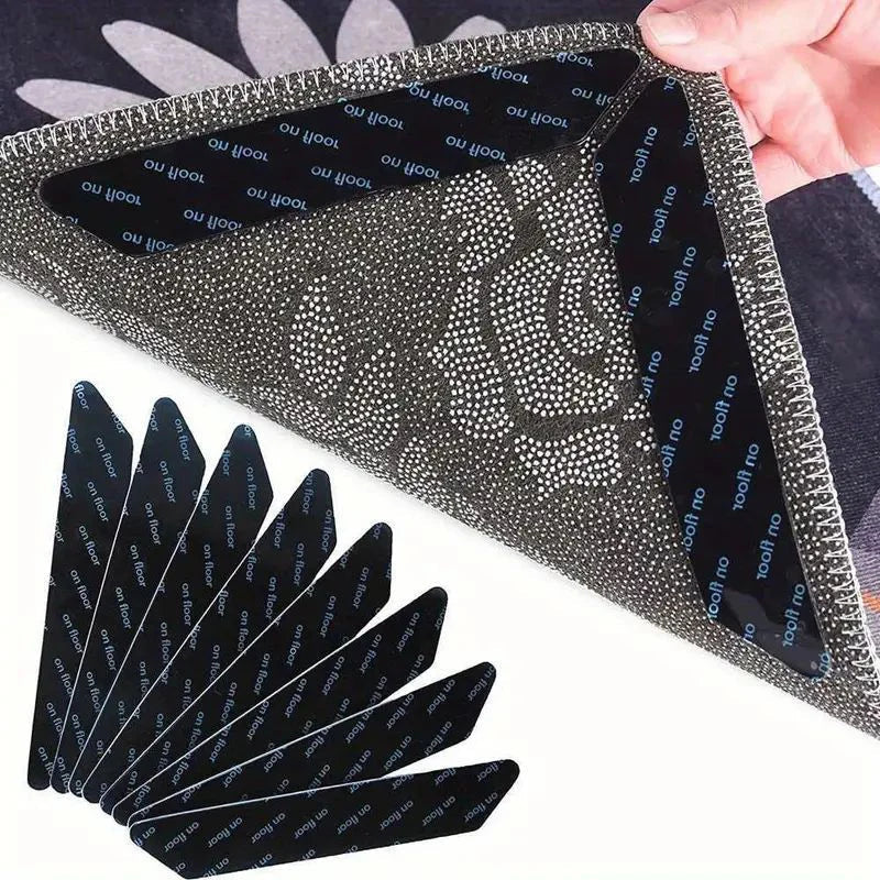 Reusable Anti-Slip Carpet Gripper Tape | Rug Corner Clips