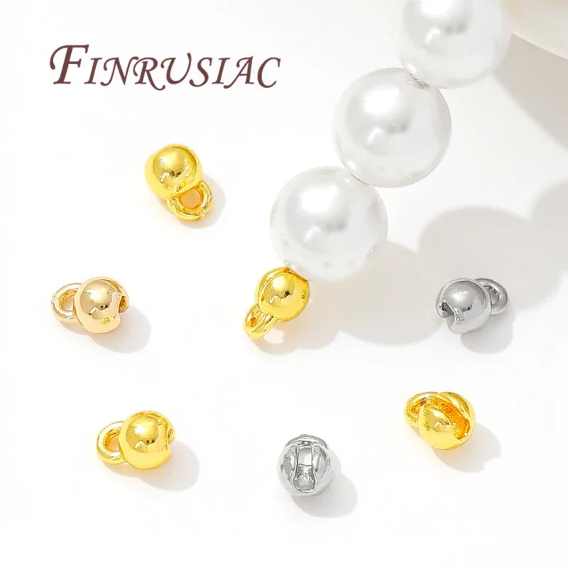 18K Gold Plated Crimp Bead End Caps – DIY Jewelry Findings