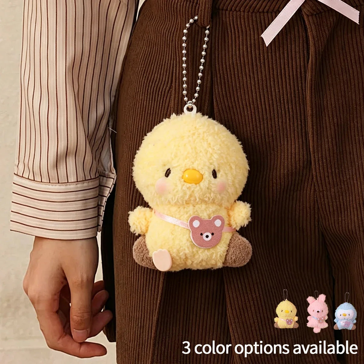 Kawaii Monster Rabbit Plush Keychain Stuffed Doll Pendant