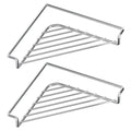 2-Pack Corner Sink Drying Rack – Stainless Steel No-Drill