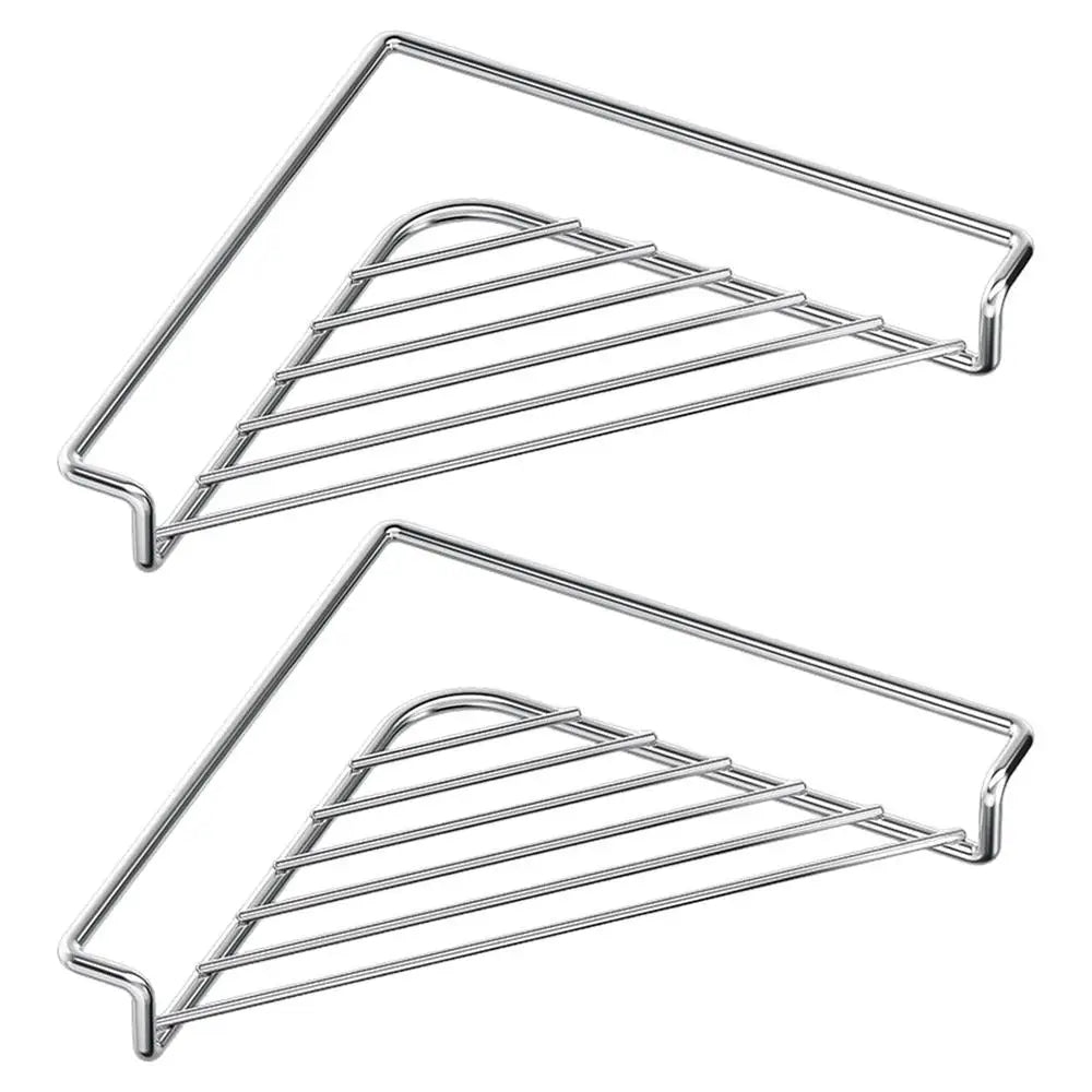 2-Pack Corner Sink Drying Rack – Stainless Steel No-Drill
