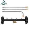16" Undercarriage Pressure Washer Water Broom + 3 Wands