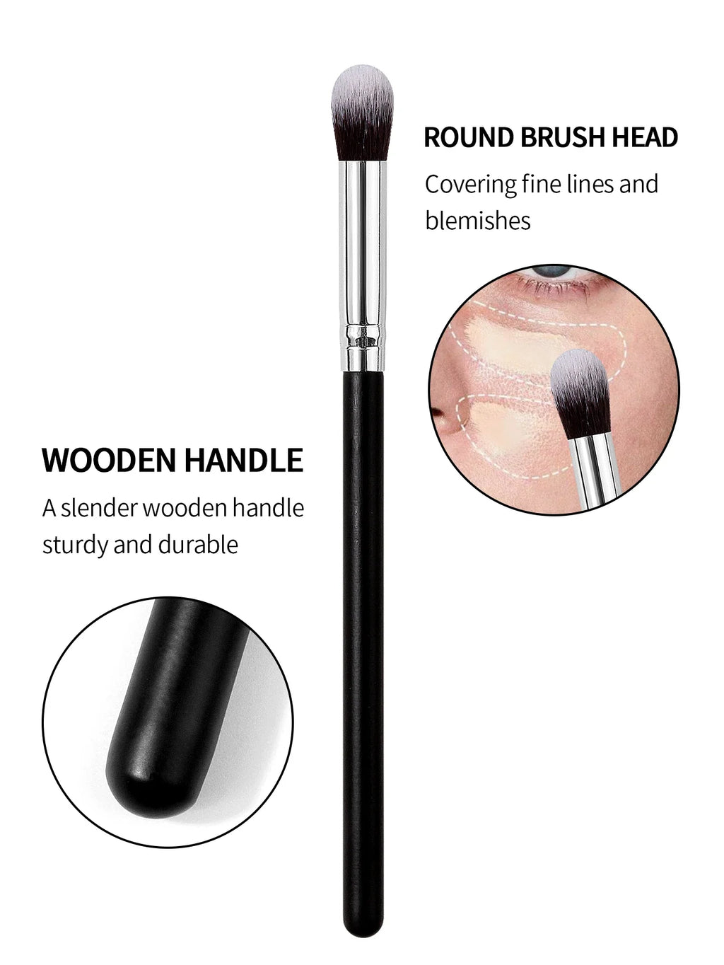 Nixie Premium Foundation Concealer Contour Brush | Blending