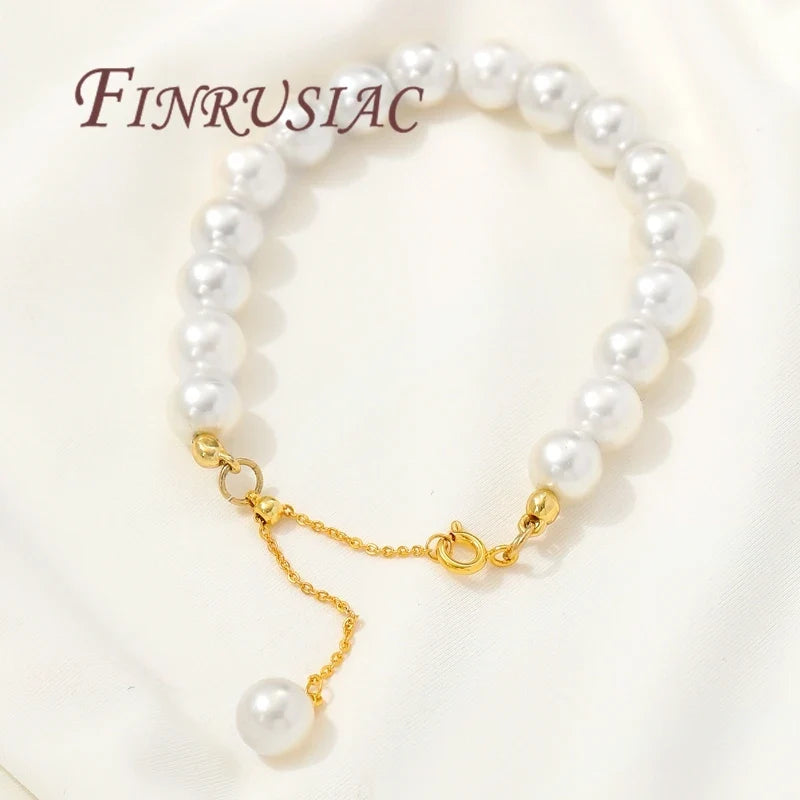 18K Gold Plated Bracelet Chain Extender | Spring Clasp & Stopper