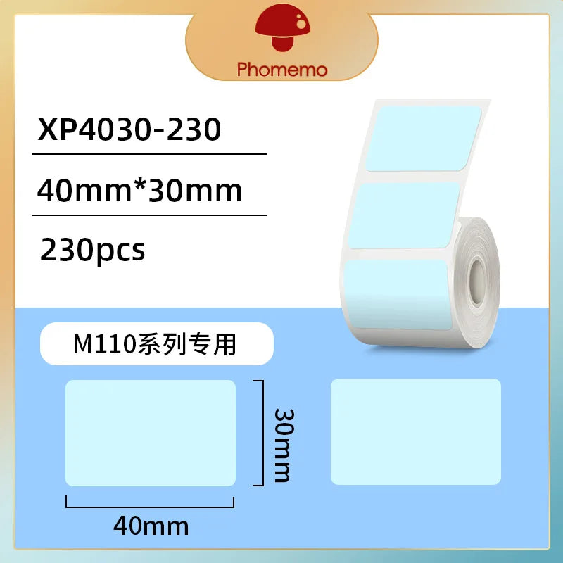 Phomemo M110/M200 Self-Adhesive Thermal Label Paper Stickers