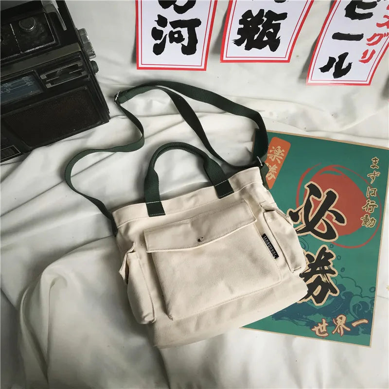 Women's Large Canvas Tote Bag – Shoulder & Messenger Bag