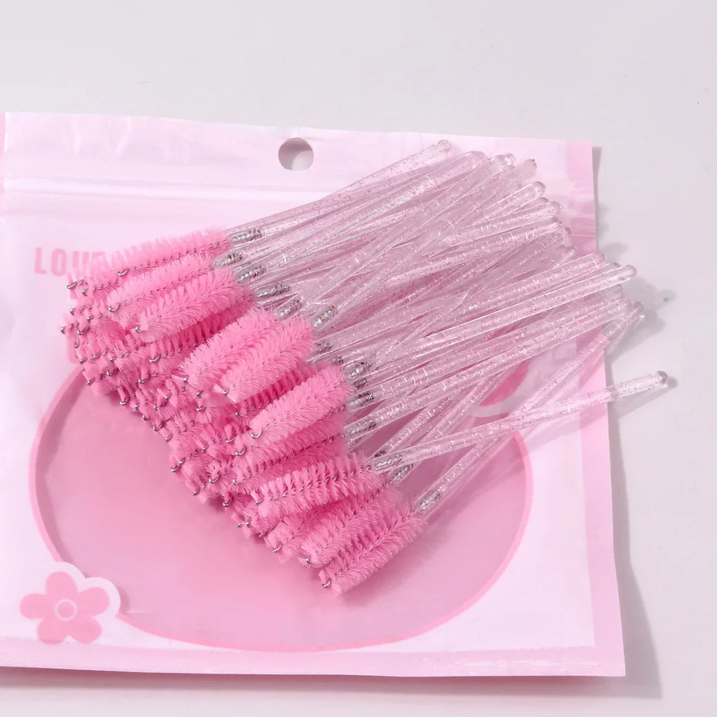 Crystal Handle Spoolie Wands – Lash & Eyebrow Brushes