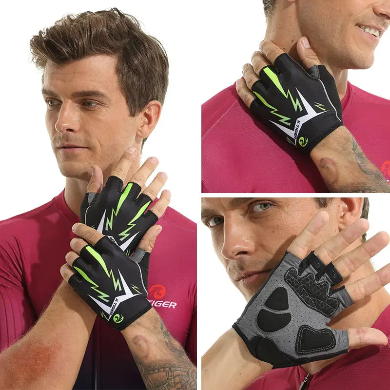 X-TIGER Half Finger MTB Cycling Gloves | Breathable Unisex