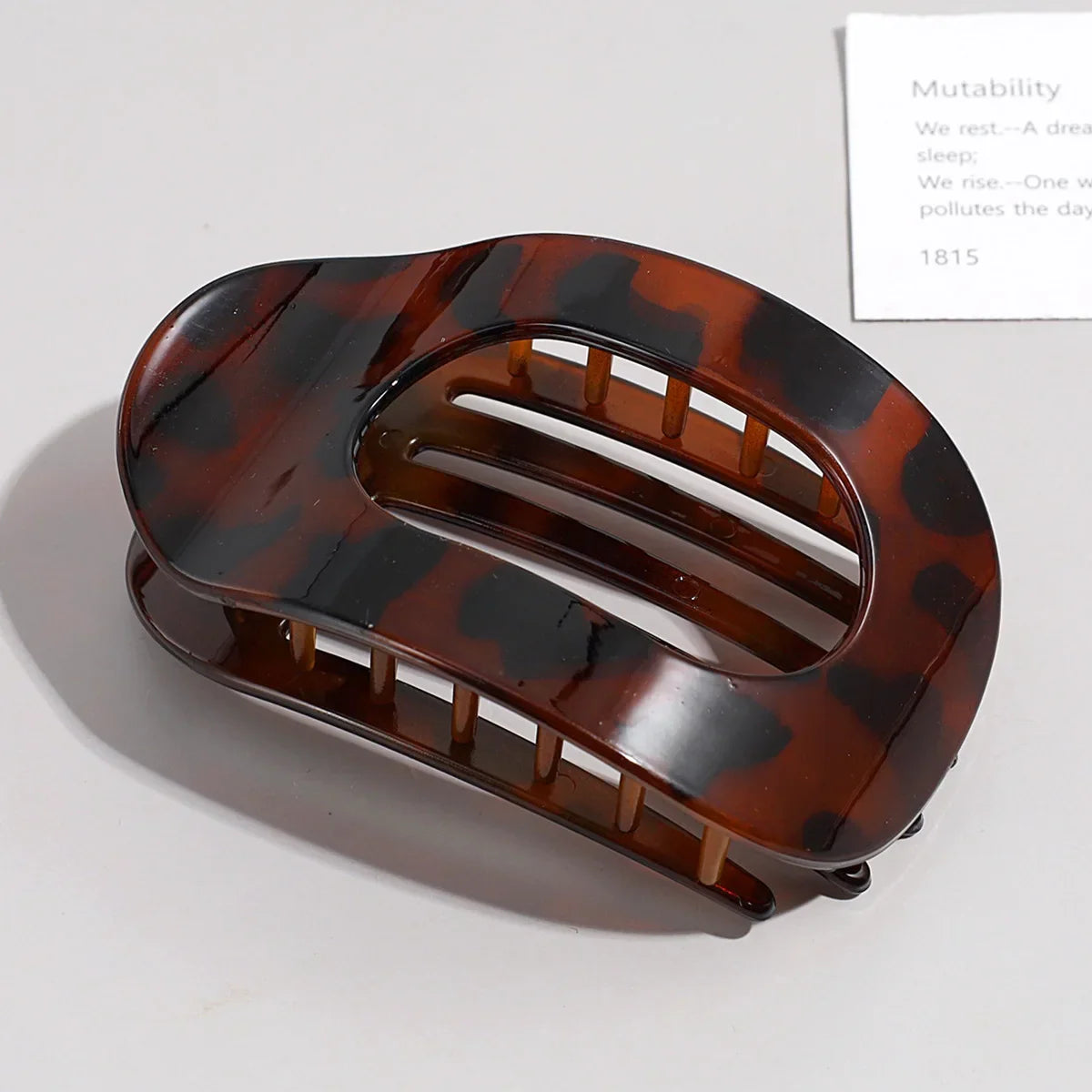 Matte Oval Hair Claw Clips for Women – Duckbill Bun Clip