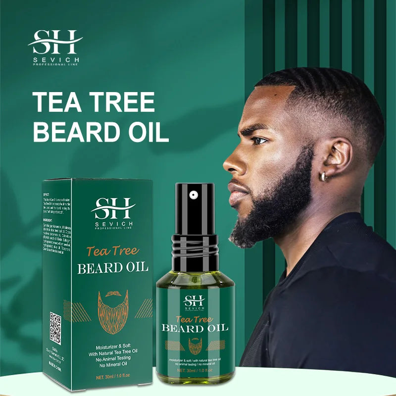 Sevich Tea Tree Beard Growth Oil – Thick & Soft Beard Care 30ml