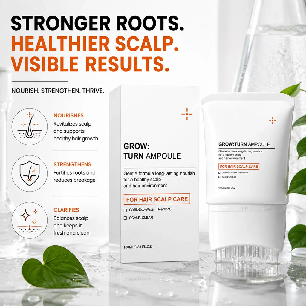 GROW:TURN Ampoule Scalp Serum – Nourishing Hair Root Treatment