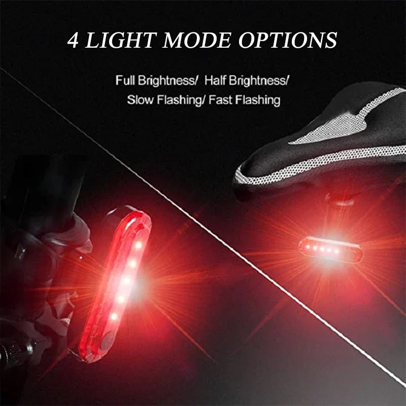 BUCKLOS Rechargeable LED Bicycle Rear Light – Red/Green/White