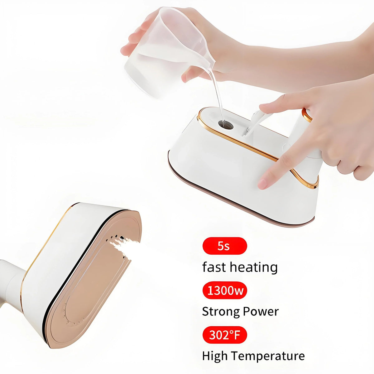 DUTRIEUX Portable Mini Electric Steam Iron – Home & Travel