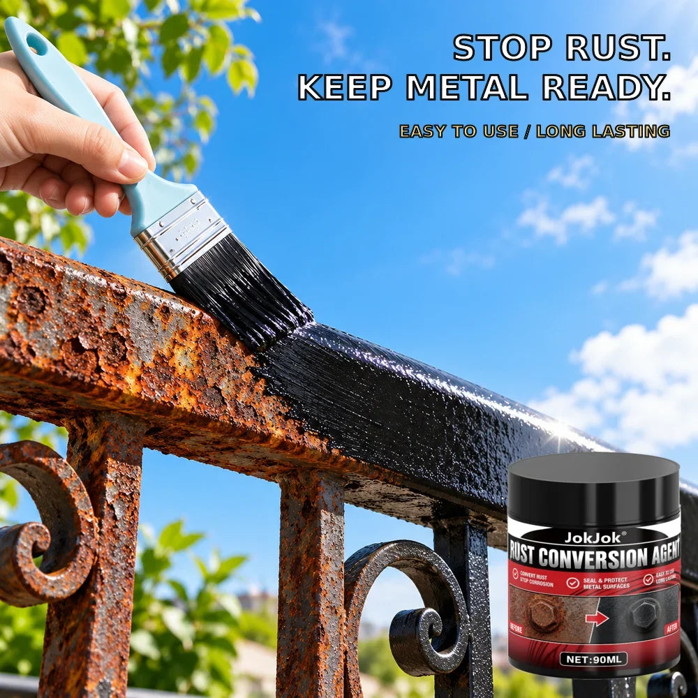 Rust Converter Paint Anti-Rust Primer with Brush – 90ml
