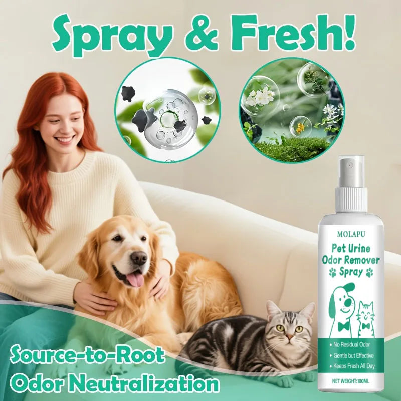 Pet Urine Odor Eliminator Spray – Carpets, Floors & Furniture