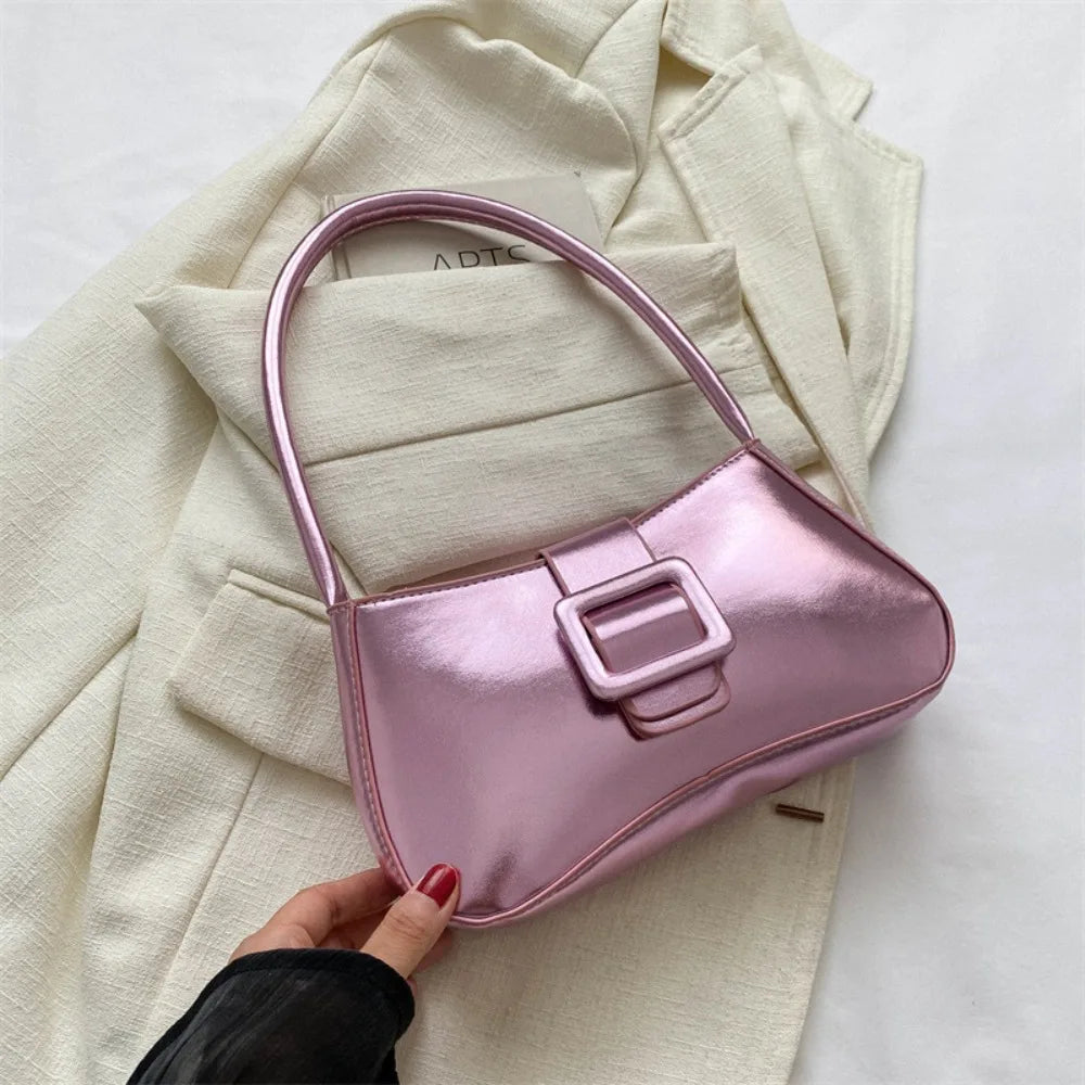 Women's PU Leather Underarm Shoulder Bag | Casual Sling Tote